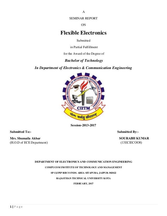 Ece Seminar Topic Pdf